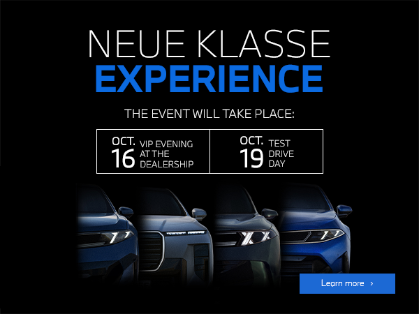 Bannière de Événement BMW Neue Klasse Experience